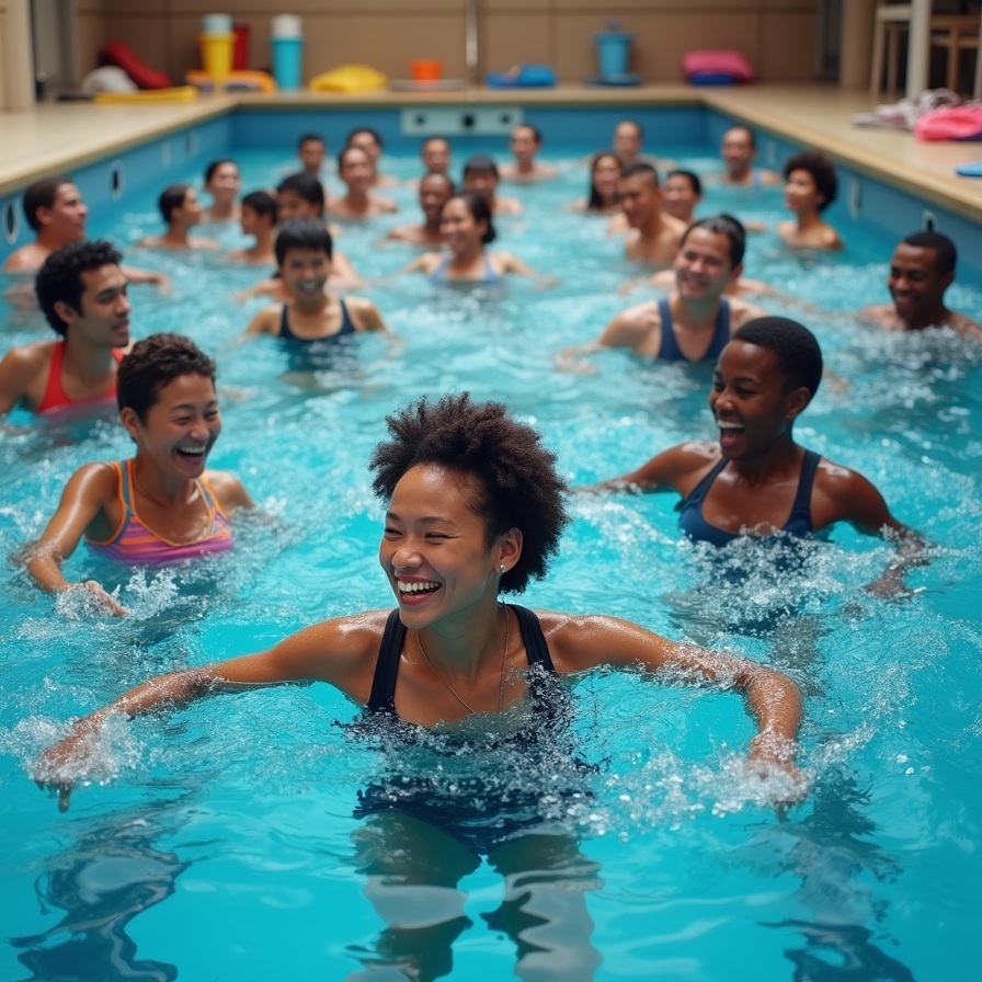 Aqua fitness class